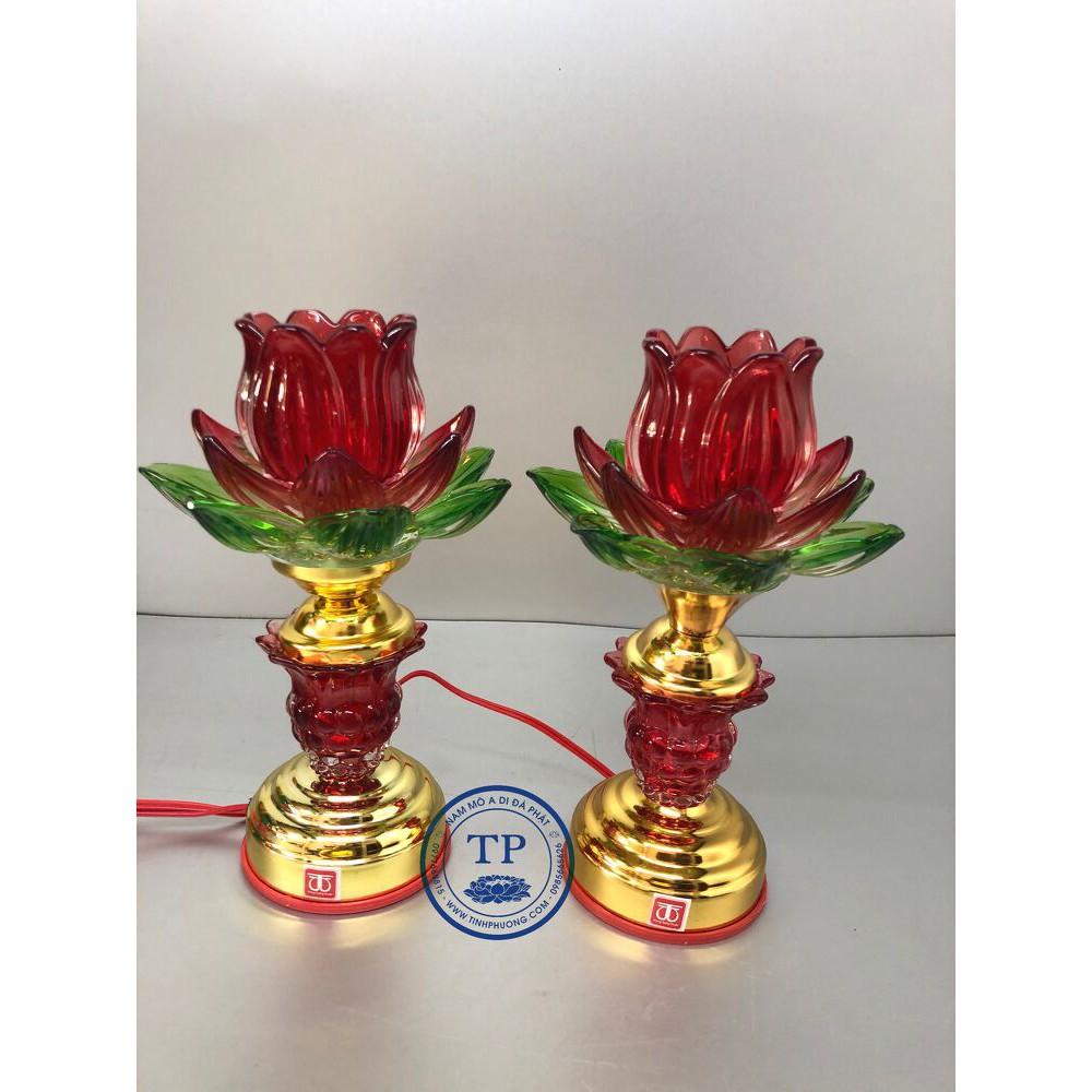 ĐÈN THỜ ĐIỆN 3 LỚP CÁNH THUỶ TINH KH12998