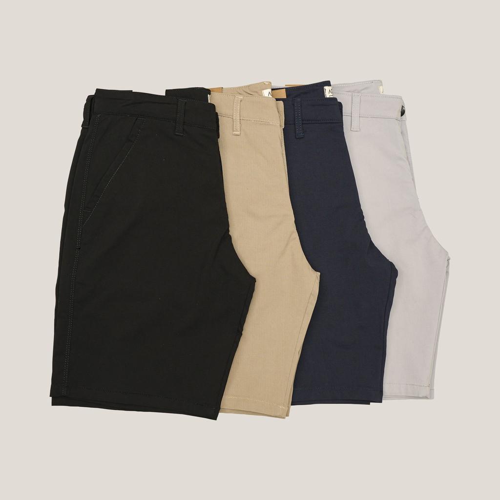 Quần Short Nam Kaki Chất liệu Linen mềm mịn, co giãn 4 chiều, đường may tỉ mỉ chắc chắn Phong Cách Hàn Quốc