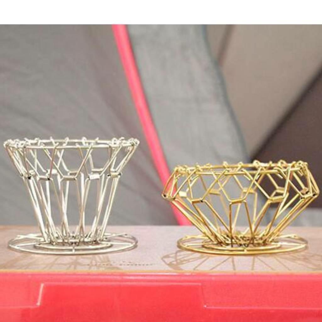 Coffee Drip Holder Rack Portable Camping Dripper Tea Filter Bracket Golden