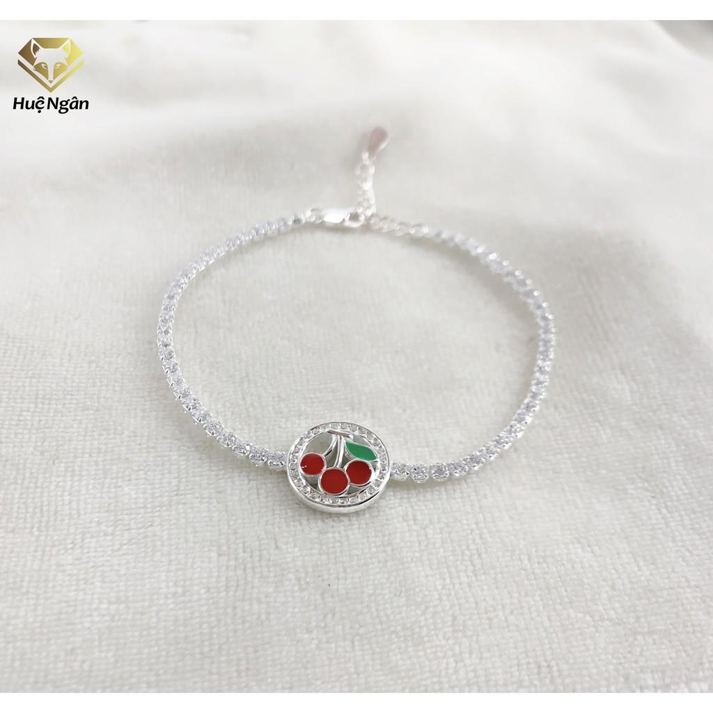 Lắc tay bạc 925 Huệ Ngân - Cherry X22