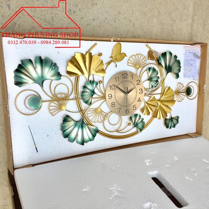 Đồng Hồ Treo Tường Trang Trí Hình Hoa Lá Decor TP-036