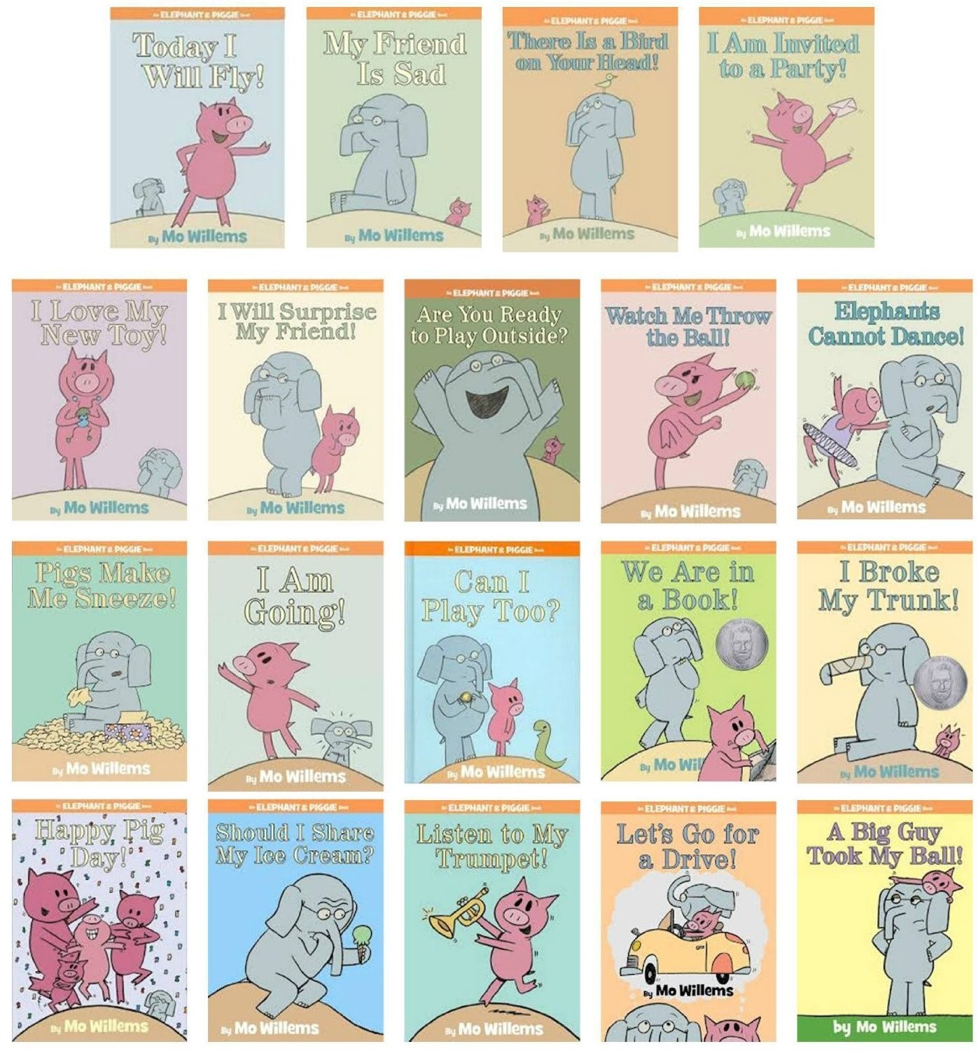 An Elephant And Piggie Book| 25 Books | Bản Nhập Khẩu