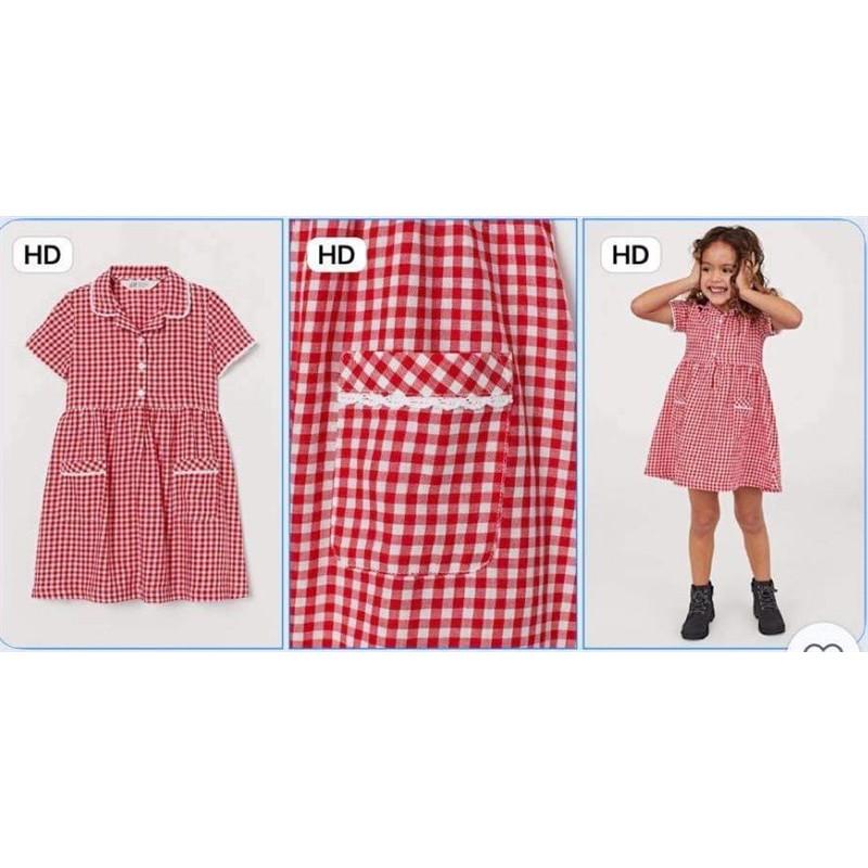 Váy *caro. kẻ đỏ 10-18kg