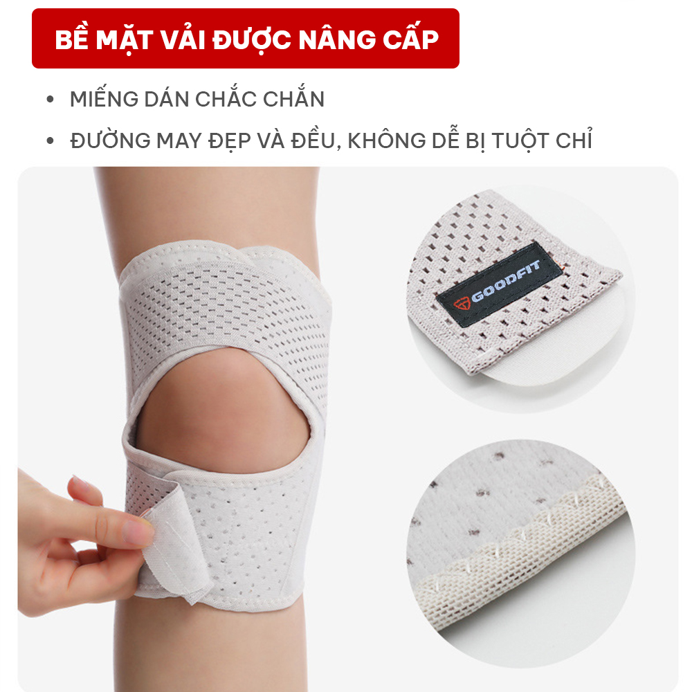 Băng đầu gối chuyên nghiệp GoodFit GF526K thoáng khí, có thể điều chỉnh, hỗ trợ giảm đau khớp