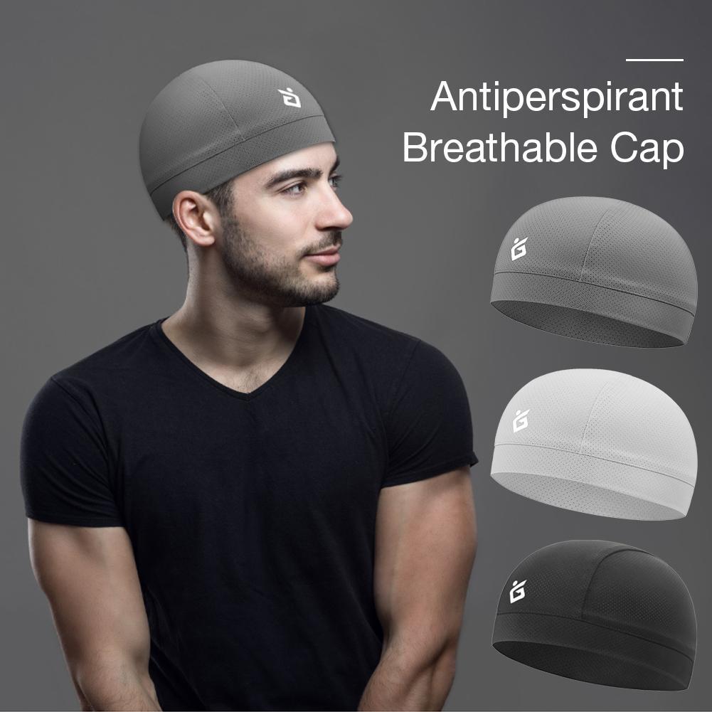 Cooling Skull Cap Breathable Sweat Wicking Cycling Running Hat Cap Inner Liner Helmet Beanie Dome Cap Sweatband Quick Dry Hat