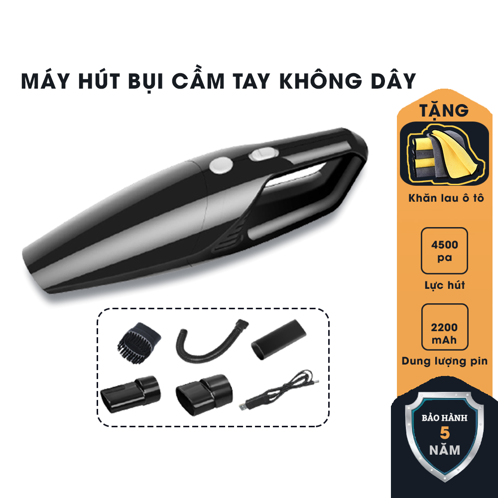 Máy Hút Bụi Cầm Tay Mini Không Dây 120W M01