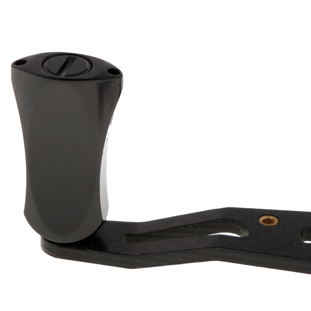 Carbon Fiber Fishing Reel Handle Aluminium Alloy Knob for Baitcasting