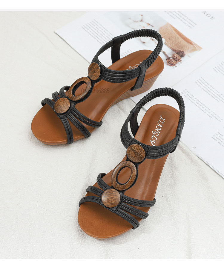 Giày quai ngang nữ giày sandals nữ dép quai hậu nữ cao 5 cm - 1418-390