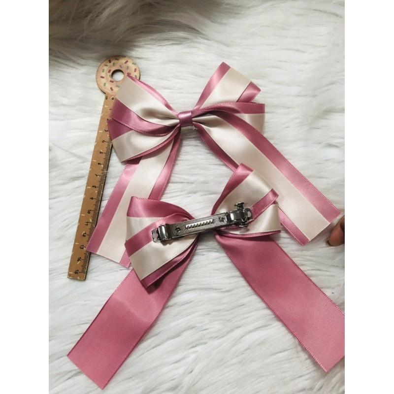 Kẹp tóc nơ. KT 12 x 15cm. Có 2 kiểu