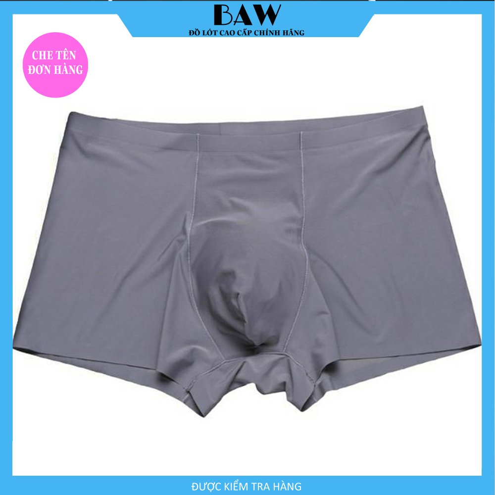 Combo 3 Quần Boxer Nam Chất Liệu Thun Cotton Lạnh Cao Cấp, Quần Sịp Nam Co Giãn Thoáng Mát, Thấm Hút Mồ Hôi Thương Hiệu BAW (Combo 3 quần màu ngẫu nhiên) NT2201