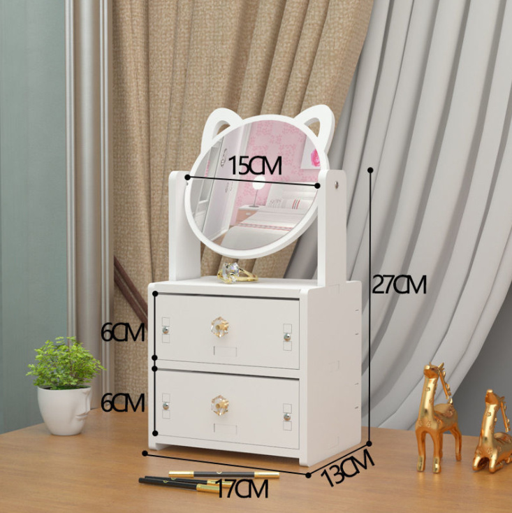 Kệ đựng trang sức 2 tầng có gương