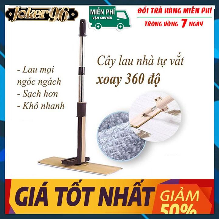 Cây lau nhà ,chổi lau nhà tự vắt phẳng thông minh Spin Mop xoay 360 độ