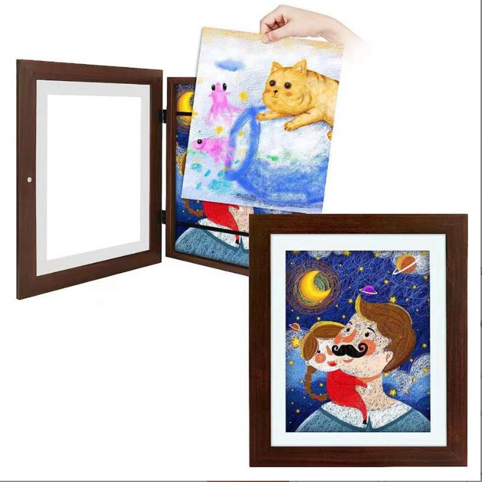 Kids Artwork Frames Changeable Home Decoration Front Open Picture Frame