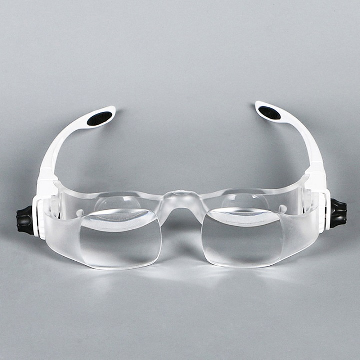 Kính lúp đeo mắt hỗ trợ sửa chữa V4 ( Tặng kèm 01 móc khóa tô vít vặn kính )