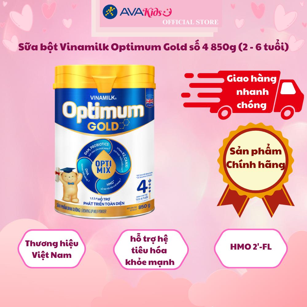 Sữa bột Vinamilk Optimum Gold số 4 850g (2 - 6 tuổi)