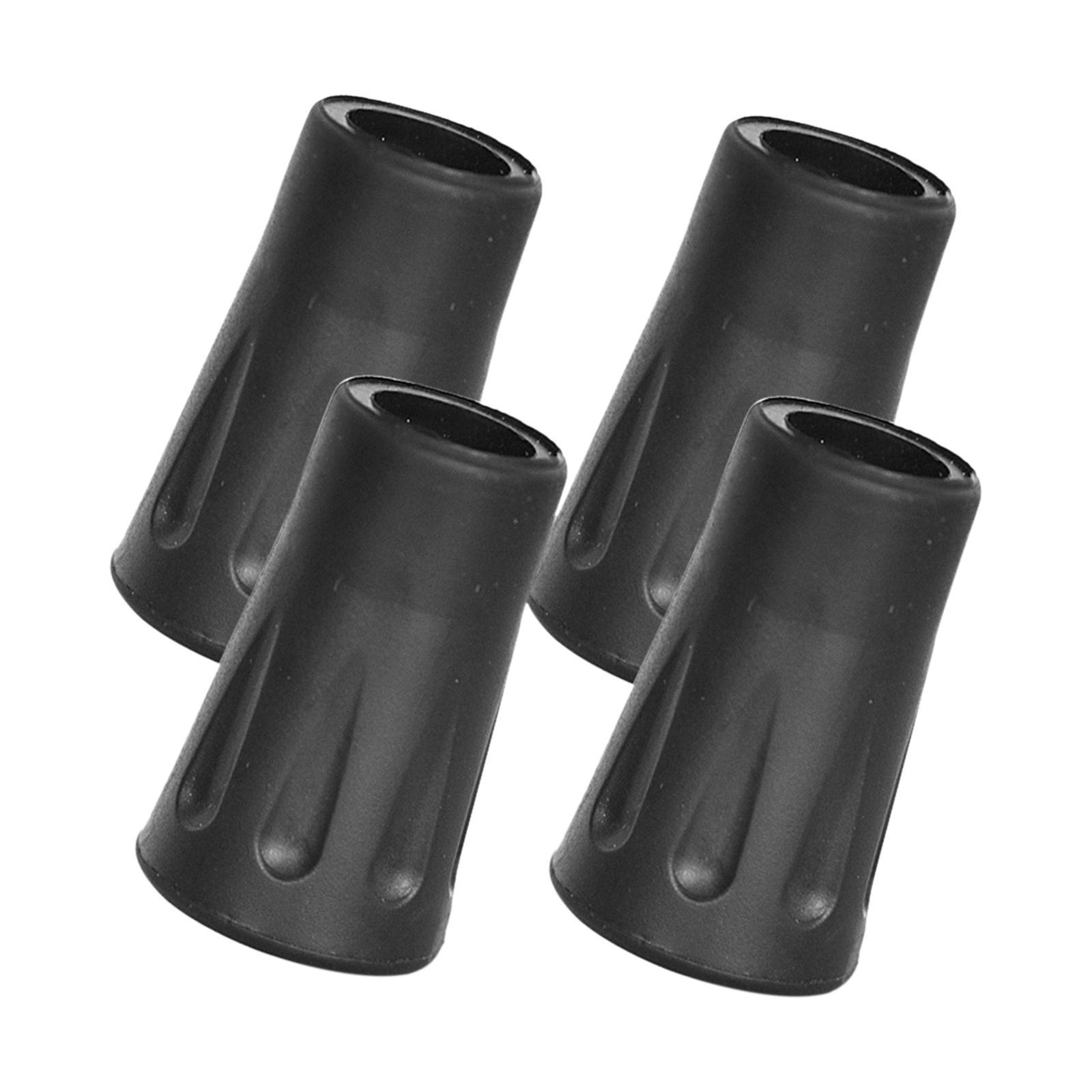 4x Walking Pole Tip Trekking Pole Tips Hiking Poles Rubber Tips for Camping