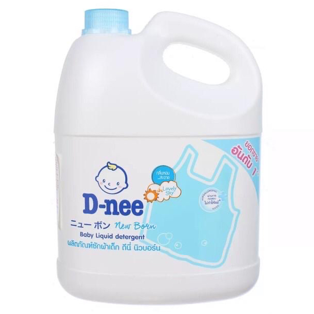 Dung Dịch Giặt Quần Áo Cho Bé D-Nee - Chai 3000ml (Xanh)