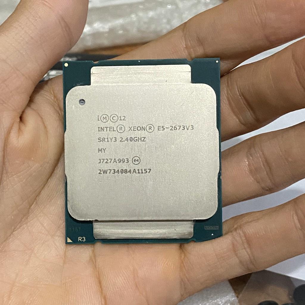 CPU Intel Xeon E5-2673V3 (2.4GHz turbo up to 3.2GHz, 12 nhân 24 luồng, 30MB Cache, 110W) – Socket Intel LGA 2011-v3