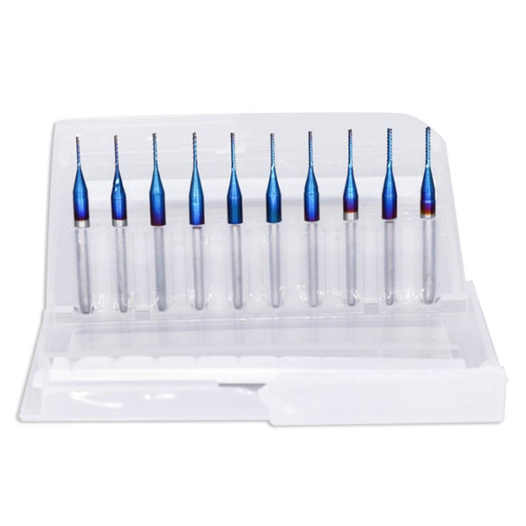 1/8 Shank End Mill Solid Carbide Blue Coated CNC Bit