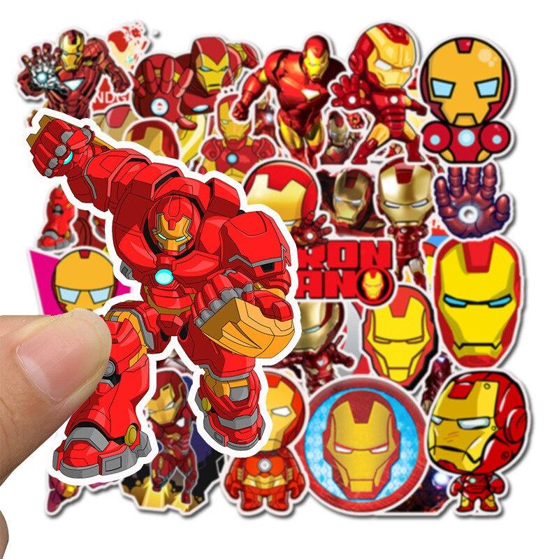 Sticker NGƯỜI SẮT iron man chống thấm nước trang trí mũ bảo hiểm, đàn, guitar, ukulele, điện thoại laptop