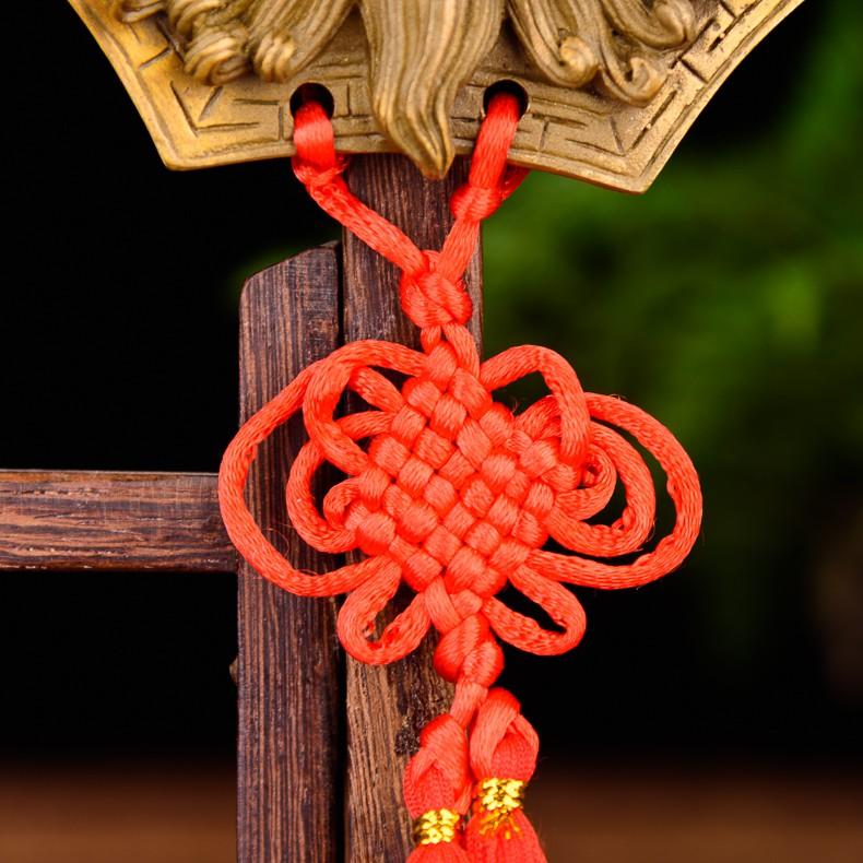Mặt hổ phù cỡ đại sư tử trừng mắt ngậm kiếm bằng đồng thau phong thủy