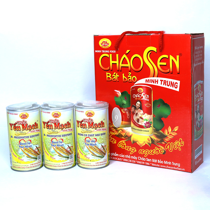 Cháo Yến Mạch Sữa Minh Trung 12 lon