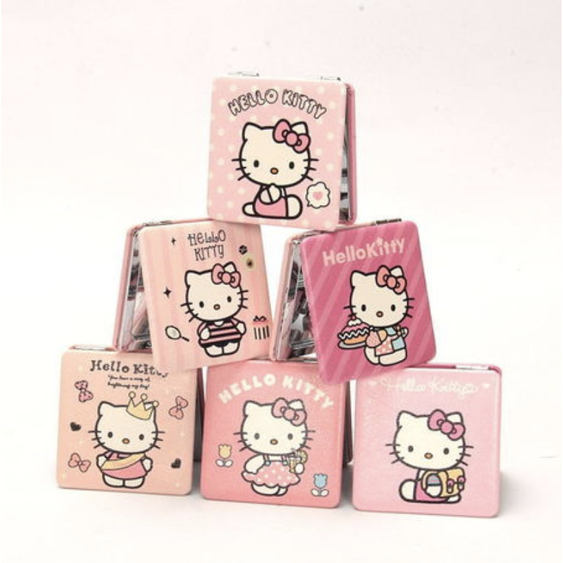 Gương gập vuông Hello Kitty  - 1 chiếc (giao ngẫu nhiên0