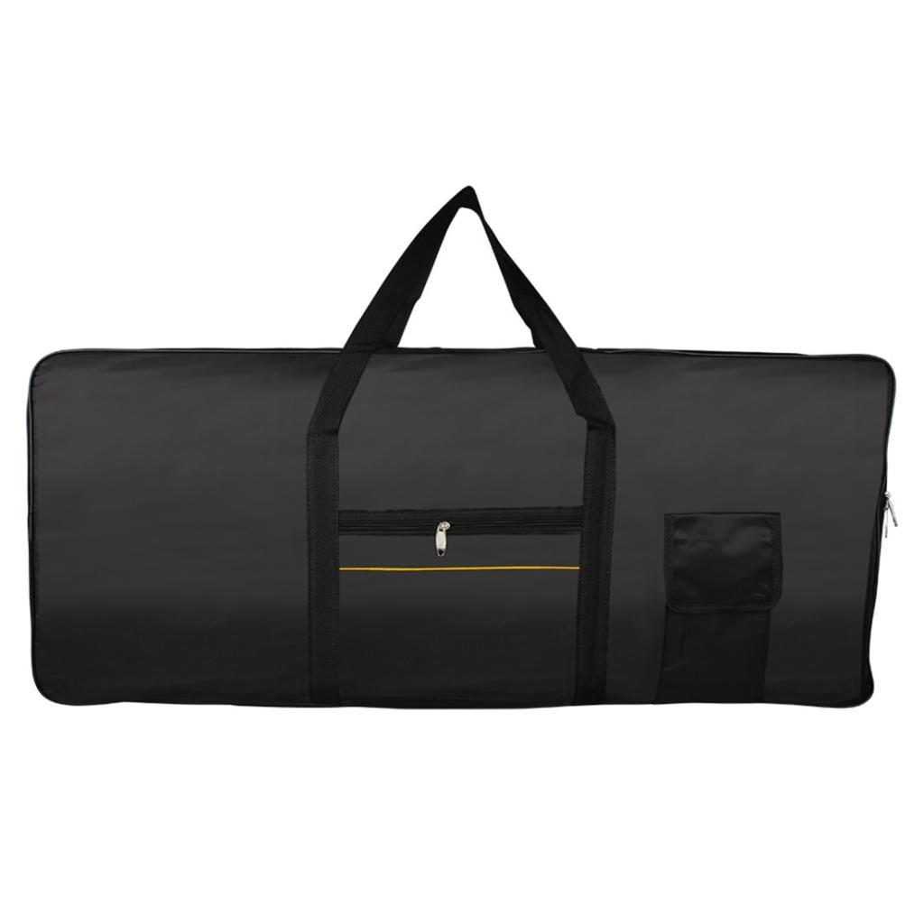 Sunnimix Nhẹ Bền Vải Oxford Đen 61 Phím Đàn Phím Điện Tử Đàn Organ Buổi Biểu Diễn Túi Mềm Mại Ốp Lưng Người Tổ Chức