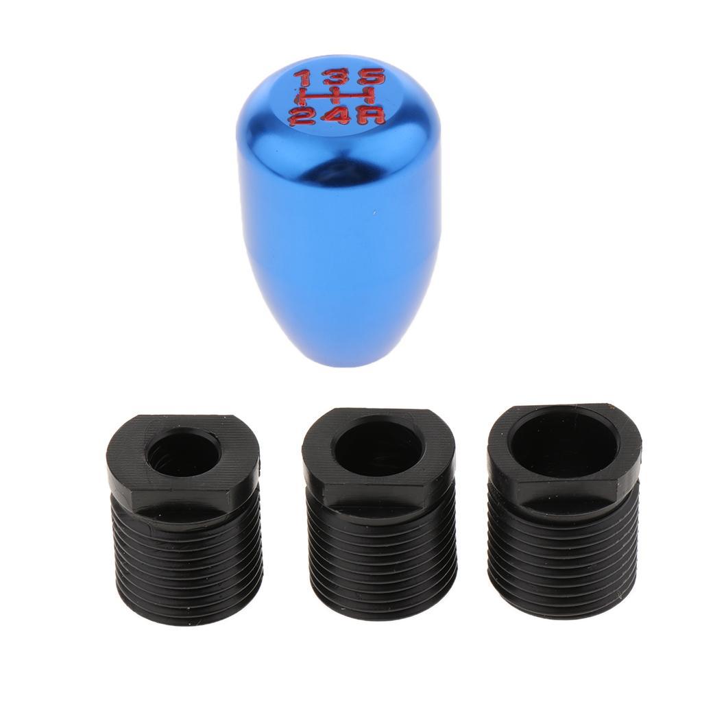 Car CNC Manual 5 Speed Knob Shifter Lever with Adapter