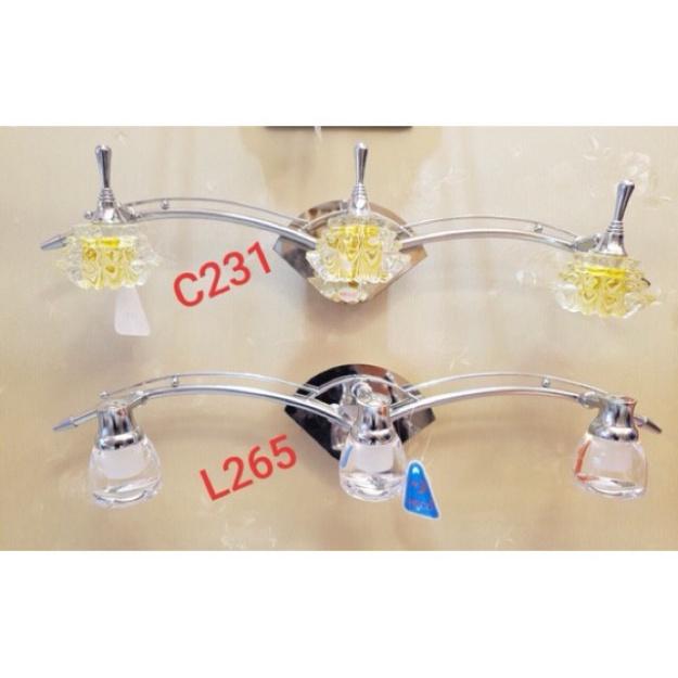 Đèn soi tranh 3 bóng, đèn rọi, đèn trang trí, đèn gắn tường, đèn decor DT