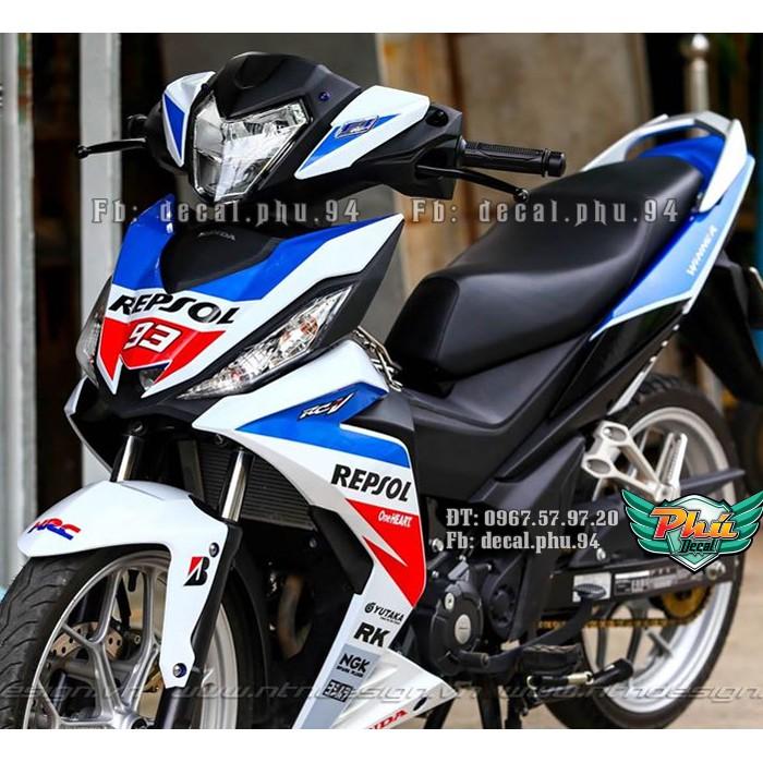 Tem rời Winner Repsol trắng (i)