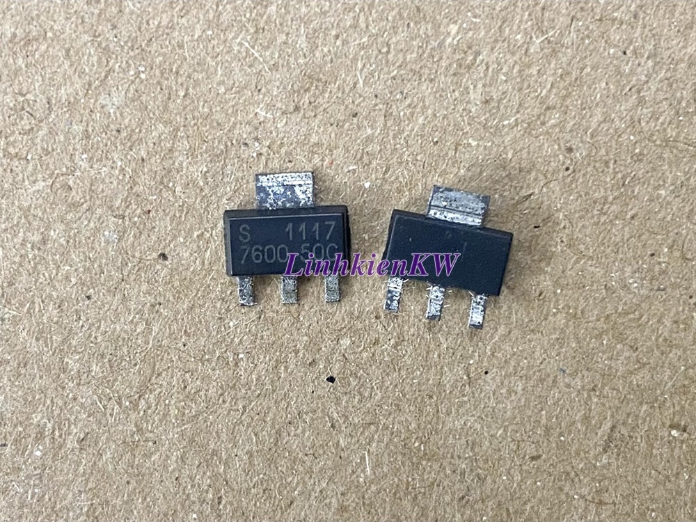 S1117-5.0V AMS1117 1117 Dán, Mới, Chính gốc 100%.