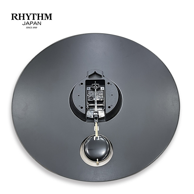 Đồng hồ treo tường RHYTHM WOODEN WALL CLOCKS  CMP543NR02 ( Kích thước 56.0 x 4.5cm), Vỏ màu Đen