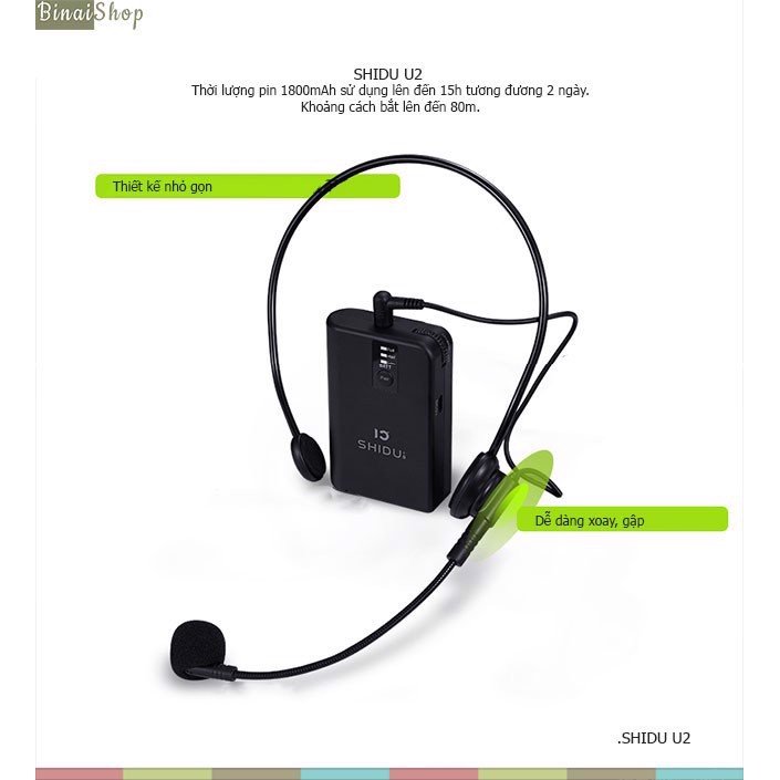 Máy Trợ Giảng Không Dây Shidu SD-S92 - Hàng Chính Hãng