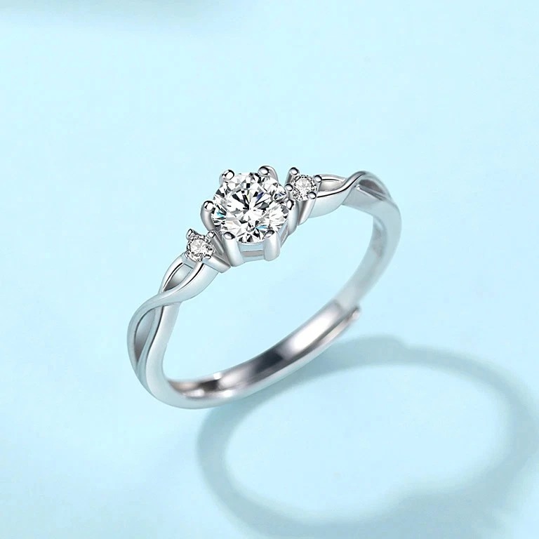 Nhẫn Đôi Bạc Nhẫn Cặp Bạc - Luôn Dõi Theo Em - BẠC HIỂU MINH NC618