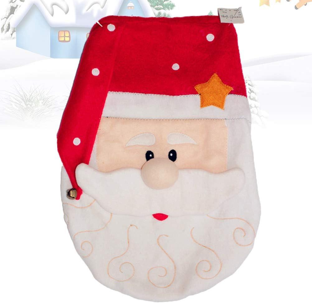 Giáng Sinh Ông Già Noel In Hình Ghế Ngồi Vệ Sinh Thảm Cho Phòng Tắm Đồ Trang Trí Nhà Cửa Vật Dụng