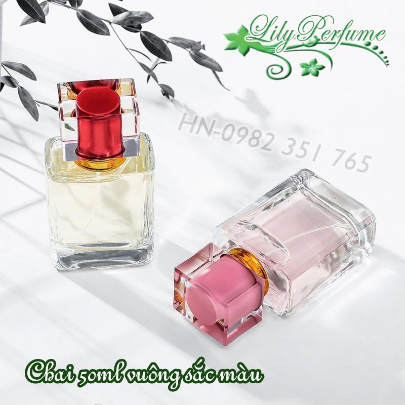 Lọ chiết nước hoa 30-50ml sắc màu