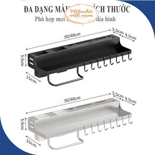 Gía treo đồ nhà bếp giá cài dao /kéo, Đồ dùng nhà bếp đa năng bằng Inox Không Gỉ Có Chỗ Cắm Đũa Thìa (Hàng cao cấp)