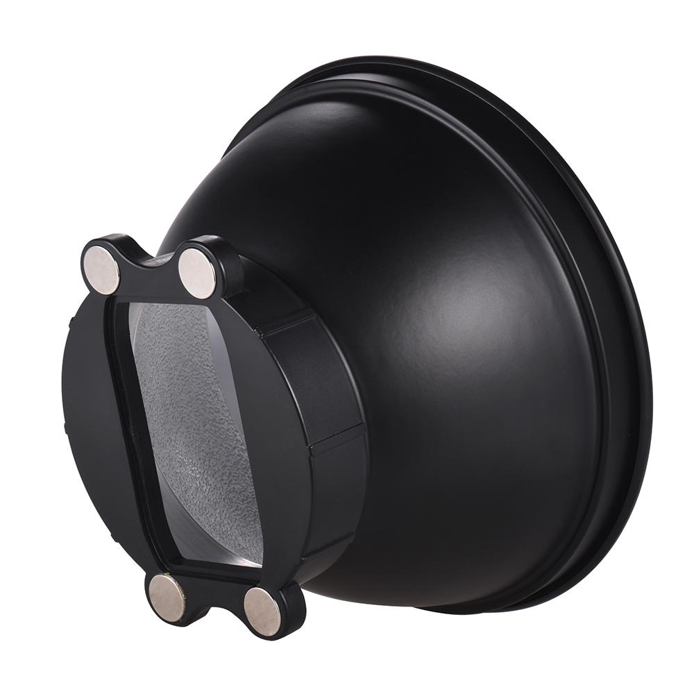 Bóng đèn khuếch tán phản xạ 18cm với vải mềm cho đèn chớp Yongnuo Godox Andoer