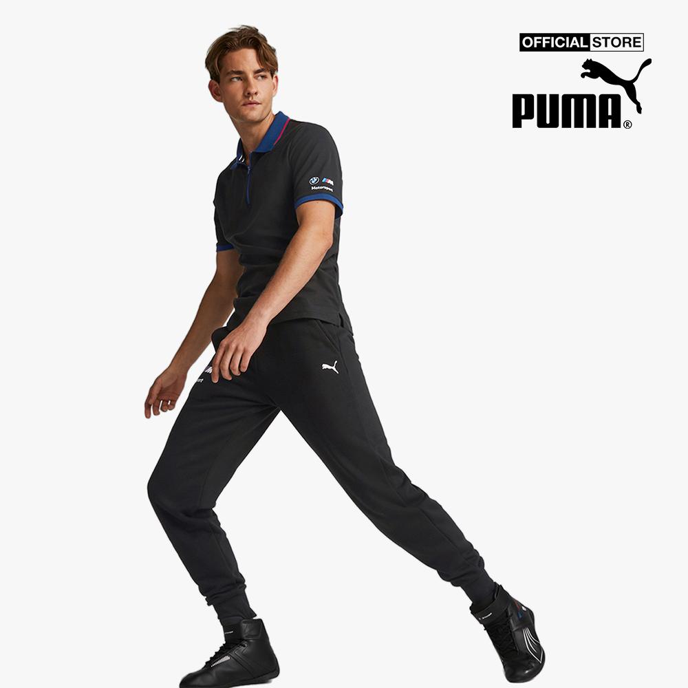 PUMA - Áo polo nam thể thao ngắn tay phối zip BMW M Motorsport 535870