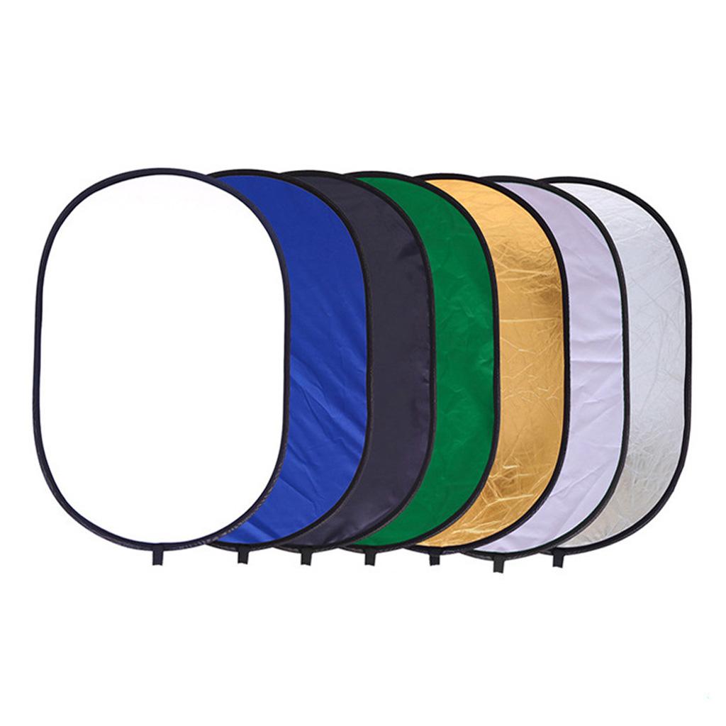 Photography 7 in 1 Collapsible Photo Disc Light Reflector 90x120cm Diffuser