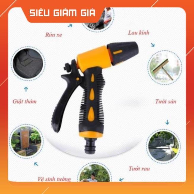 Vòi xịt nước tăng áp thông minh rửa xe, tưới cây có đầu xoay tiện lợi M319622162236224