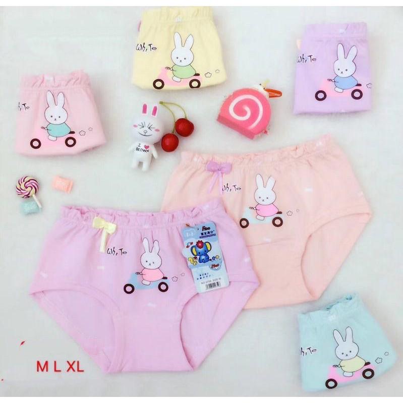 Bộ 10 quần lót bé gái cotton cao cấp cho bé hình ngẫu nhiên