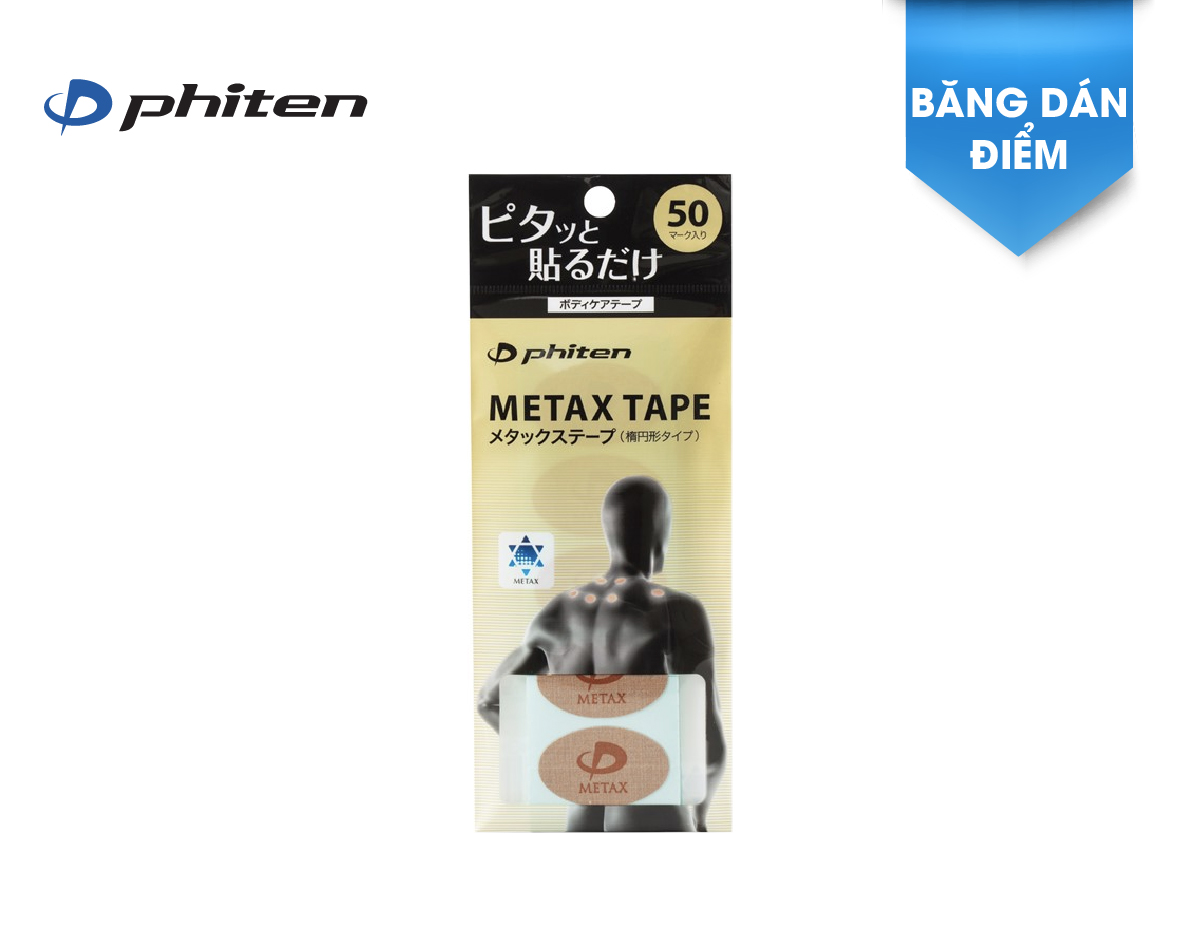 Miếng dán giảm đau Metax Phiten metax tape (50 miếng) PT730000