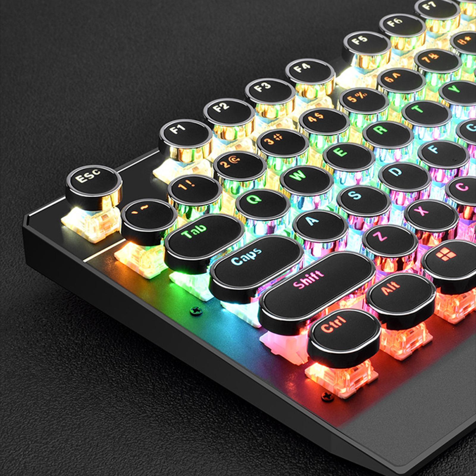 Mechanical Gaming Keyboard RGB Backlit 104 Keys for PC