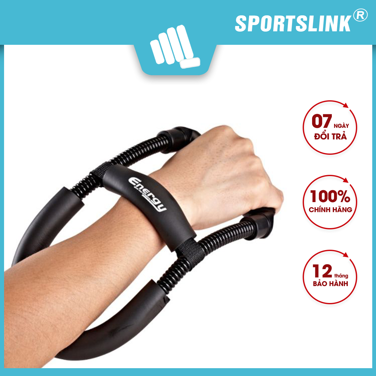 Dụng cụ tập cổ tay chất liệu thép Joerex cải tiến mới Sportslink