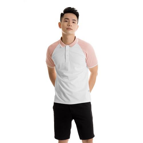 Áo polo nam ráp lăng phối bo sọc cotton cá sấu cổ bẻ tay ngắn PL07