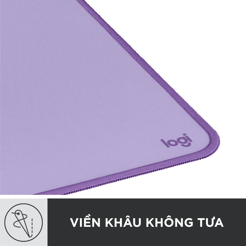 Bàn di chuột cỡ lớn Logitech Desk Mat - Đế cao su chống trượt, lướt dễ dàng, bề mặt chống đổ tràn, bền bỉ, nhỏ gọn - Hàng chính hãng