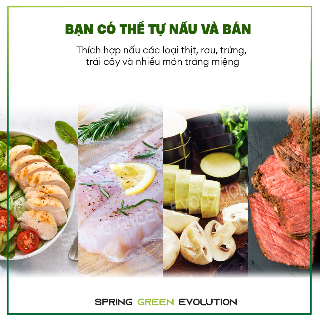 Máy Nấu Chậm Sous Vide SVM11. Kiểm Soát Thời Gian Và Nhiệt Độ Chuẩn Xác. Hàng Nhập Khẩu Chính Hãng SGE Thái Lan