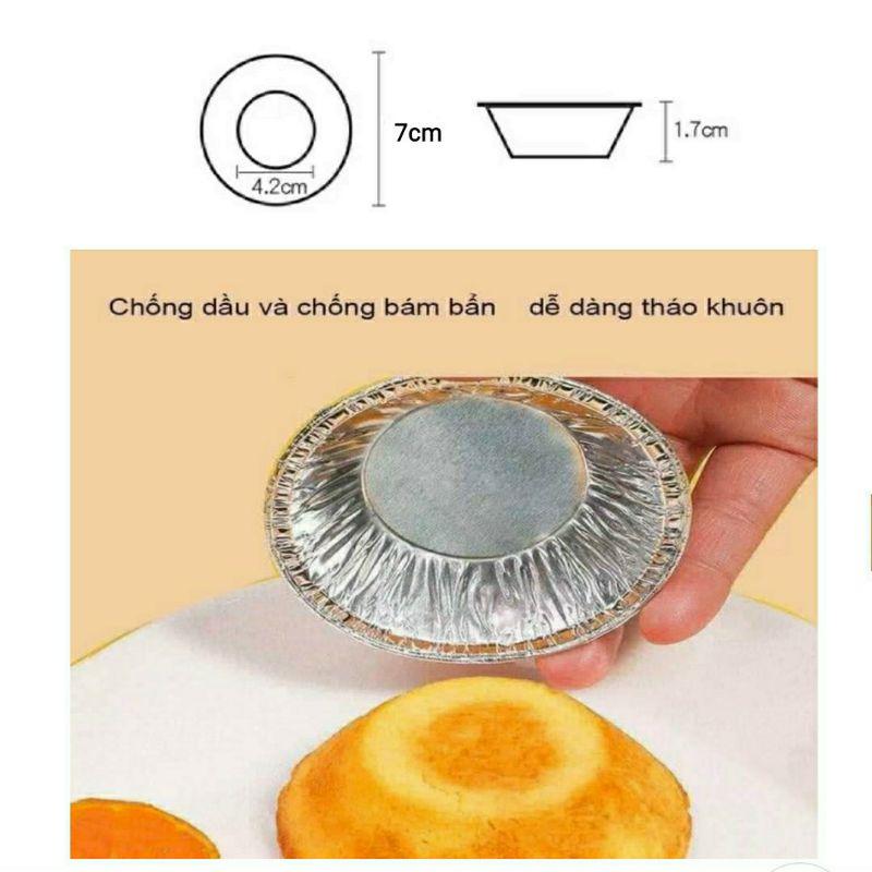 Set 20 Cốc Giấy Nhôm Làm Bánh Tart (dùng 1 lần)